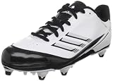 adidas Men's Scorch X Low D Football Cleat,White/Black/White,17 M US