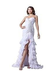 Petite High-Low-Hem Chiffon Maxi Dress 