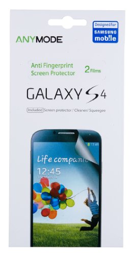 Anymode Anti-Fingerprint Screen Protector for Samsung Galaxy S4 (2 Pack)