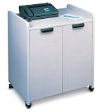 Mobile Utility Cabinet in Nebula Gray - Mayline Office Furniture - 2110MUNGRBLK