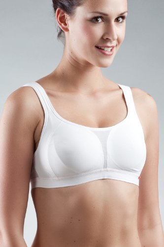 Huber Damen BH (Ohne B&uuml;gel) 6116 / Active Cool Soft Active D-Cup, Gr. 75D, Wei&szlig; (WEISS 050 Preisvergleich