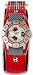 Boys Watch with Football Dial and Red Velcro Strap
