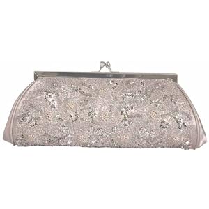 Buy Beaded Sequin Flowers Design, Clutch, Metal Frame, Evening Bag - Anastacia by Carlo Fellini