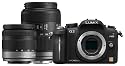 Panasonic Lumix DMC-G2WEG-K Systemkamera (12 Megapixel, 7,5 cm (3 Zoll) Touchscreen, LiveView, bildstabilisiert) Geh&auml;use schwarz inkl. Lumix G Vario 14-42mm und 45-200mm Objektive