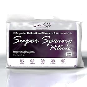 Linens Limited Super Spring Bounce Back Pillows, 4 Pack