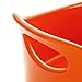 Rachael Ray Stoneware 2-Piece Bubble & Brown Round Baker Set, Orange