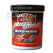Omega One Freeze Dried Blood Worms 0.96oz
