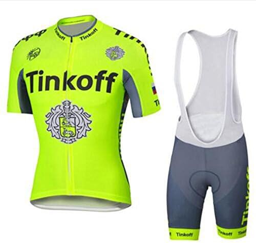 Mens 2016 Breathable Pro Cycling Team Bicycling Jerseys and Cycling Shorts Bib Kit L