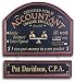 Personalized Certified Public Accountant Wood Sign