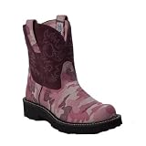 ARIAT Fatbaby Camo Western Riding Cowboy Boots 8.5 True to size Pink Camo Mulberry Womens by Ariat