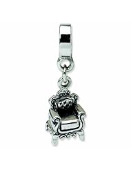 Sterling Silver Reflections Fancy Chair Dangle Bead