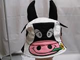 Childs Fun Cow design hat.BNWT.100% cotton. Available in size 53cm or 55cm. Farmyard Special