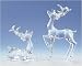 4-Piece Icy Crystal Collectible Reindeer Christmas Figure Set