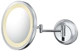 Kimball & Young Single Sided LED Wall Mirror, Chrome
