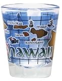 Hawaiian Shot Glass Island Chain Gold