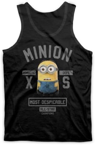 Despicable Me All Star Minion Mens Black Tank Top Tee L