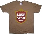 Junk Food Lone Star Beer Officially Licensed t-shirt Brown