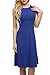 ANGVNS Women's Sleeveless Solid Fit and Flare A Line Dress