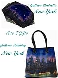New York Matching Umbrella & Handbag Set