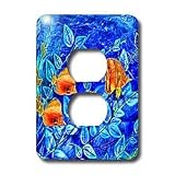Milas Art Aquatic - Tropical Fish - Light Switch Covers - 2 plug outlet cover