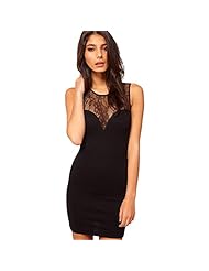 Cocktail Above the Knee Sleeveless Cotton/Silk General Print Lace Backless Vintage Bodycon Dress/Club Dress/Evening Dress/Prom Dress/Party Dress/Mini Dress 