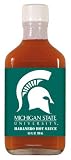 Michigan State Spartans Hot Sauce 6.6oz Habenero Flask