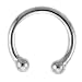 Sterling Silver Wire Cuff Earring 10 mm (one piece)