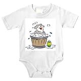 Onesie with shampoo, bath, tub, bubble, pet, dog by SHOPZEUS