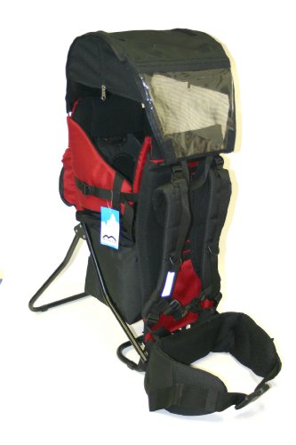 MONTIS TRAIL - Porte-bébé dorsal - Rouge cerise - jusquŽà 25kg - 2450g