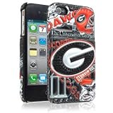 Cellaris 05-0250008R 3D Illusion NCAA Snap Case -University of Georgia - iPhone 4 4s - Retail Packing