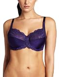 Lilyette Women's Enchantment 3 Section Cut & Sewn Minimizer Underwire Bra, Midnight Violet, 38DDD