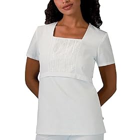Buy Cherokee A Fine Art Collection Poplin Tunic Scrub Tops Women by Cherokee