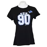 Detroit Lions Women's Indomican Suh #90 T-Shirt (Large)