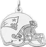 Sterling Silver NFL New England Patriots Football Helmet Charm