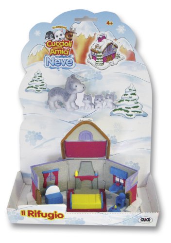 Giochi Preziosi 70012351 - PIMP Schnee Tiere Ski H&uuml;tte mit Familie
