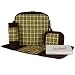 O Yikes Square Diaper Bag - Avocado/ Chocolate