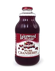 Lakewood PURE Cranberry Juice, 32-Ounce Bottles (Pack of 6)