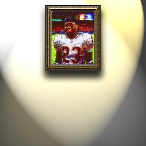 Completely Handpainted American Football Sport Painting, Custom Order FL8458, Oil on Canvas, with Option to Paint Jerry, Brett & Co. from Any Other Favorite Photograph or Picture, Unframed, Size 19'' x 24