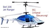 3 Kanal RC Helikopter Hubschrauber Bell 206 Jet Ranger ferngesteuert!