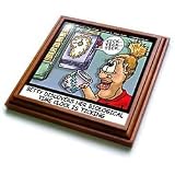 Biological Time Clock Ticking - 8x8 Trivet With 6x6 Ceramic Tile by 3dRose LLC