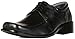 Boney-Pham Men's Black Leather Oxford Lace Up Shoe