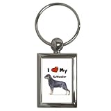 I Love My Rottweiler Key Chain