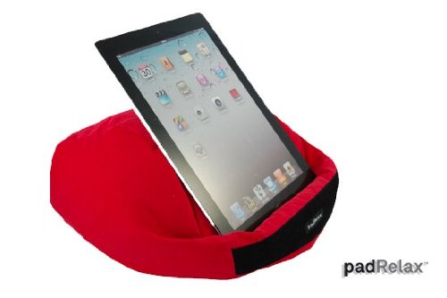 padRelax - iPad Halterung, iPad Kissen, Halterung für Tablets, Farbe Rot