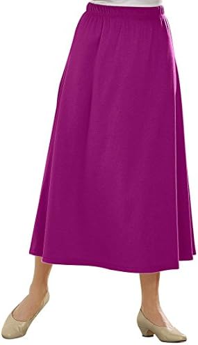 Only Necessities Women's Plus Size 7-Day knit A-line skirt ®