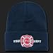 Fire Department Knit Beanie Cap with Cuff