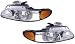 1998-1999 ( 98 99) Chrysler Town And Country Headlight Assembly (with QUAD Lamp) - One Pair (Both Driver and Passenger Sides) - DOT Certified Headlamp