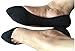 CAcB Women's Lowest Cut Liner Socks w/Forefoot Cushion & Silicone Heel,5 pairs