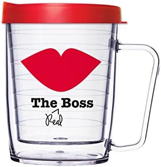 American Tumbler Doublewall Cup with Lid (18 oz Mug, Real Boss)