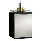Danby DKC645BLS 5.8-Cu.Ft. Designer Beer Keg Cooler, Black/Stainless