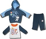 Snoopy 50 Zippered Hoodie, Pants and L/S T - 3 pc set for infants